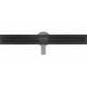 Mexen Flat 360° Slim caniveau linéaire pivotant 60 cm, noir - 1741060