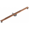 Mexen Flat 360° Slim drehbarer Linienabfluss 120 cm, Roségold - 1641120
