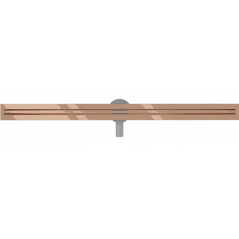 Mexen Flat 360° Slim drehbarer Linienabfluss 120 cm, Roségold - 1641120