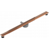 Mexen Flat 360° Slim caniveau linéaire pivotant 110 cm, or rose - 1641110