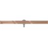 Mexen Flat 360° Slim draingoot lineair draaibaar 110 cm, roze goud - 1641110