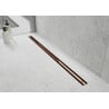 Mexen Flat 360° Slim Drehbarer Liniendrain 100 cm, Roségold - 1641100