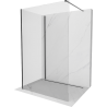 Mexen Kioto paroi de douche Walk-in 125 x 70 cm, transparent, noir - 800-125-212-70-00-070