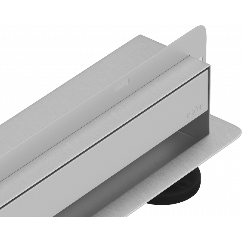 Mexen Flat Wall caniveau linéaire mural 2en1 60 cm, inox - 1030060