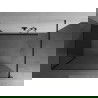 Mexen Kioto Duschwand Walk-in 100 x 80 cm, transparent, schwarz - 800-100-212-70-00-080