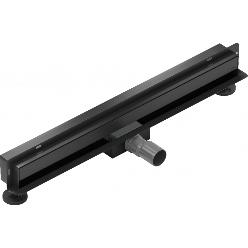 Mexen Flat Wall Linear Wall Drain 2-in-1 70 cm, Black - 1730070