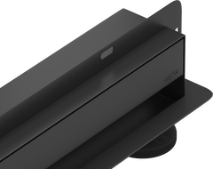 Mexen Flat Wall seinäasennettu lineaarinen viemäri 2-in-1, 80 cm, musta - 1730080