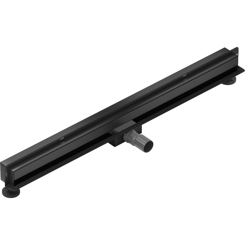 Mexen Flat Wall desagüe lineal de pared 2 en 1 de 90 cm, negro - 1730090