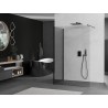 Mexen Kioto dušisein Walk-in 140 x 110 cm, läbipaistev, must - 800-140-212-70-00-110