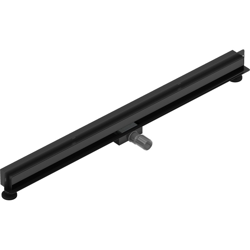 Mexen Flat Wall wall linear drain 2 in 1, 110 cm, black - 1730110