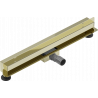 Mexen Flat Wall Wandablauf 2-in-1 60 cm, gold - 1530060