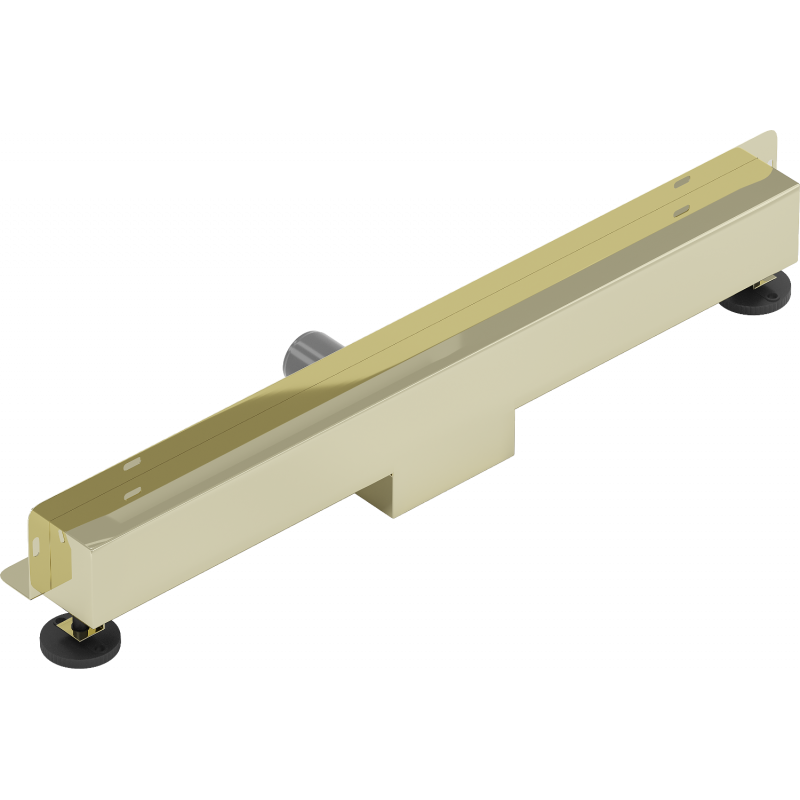Mexen Flat Wall odpływ liniowy ścienny 2w1 70 cm, złoty - 1530070