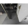 Mexen Kioto ścianka prysznicowa Walk-in 90 x 80 x 40 cm, transparent, złota szczotkowana - 800-090-080-221-55-00-040