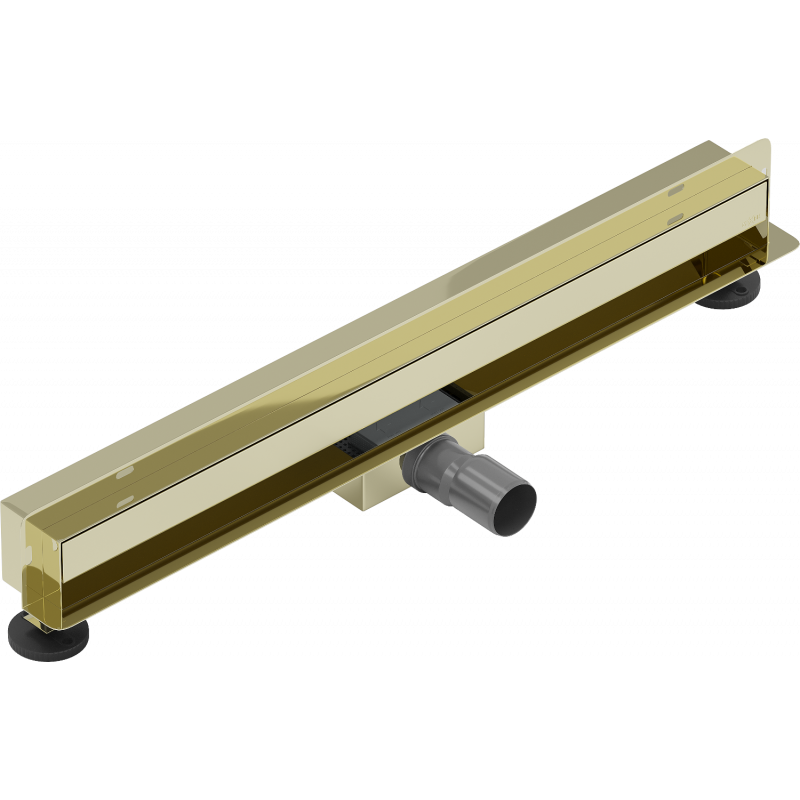 Mexen Flat Wall odpływ liniowy ścienny 2w1 70 cm, złoty - 1530070