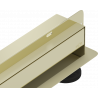 Mexen Flat Wall sienas lineārais notekas 2in1 80 cm, zelta - 1530080