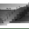 Mexen Kioto douchewand Walk-in 120 x 90 cm, zwarte lijst, zwart - 800-120-212-70-70-090