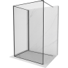 Mexen Kioto douchewand Walk-in 110 x 90 cm, zwart frame, zwart - 800-110-212-70-70-090