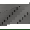 Mexen Kioto douchewand Walk-in 110 x 90 cm, zwart frame, zwart - 800-110-212-70-70-090