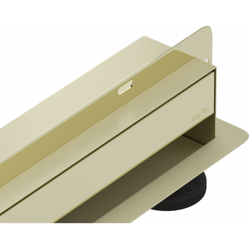 Mexen Flat Wall vägglinjeavlopp 2-i-1 90 cm, guld - 1530090