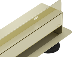 Mexen Flat Wall esgoto linear de parede 2 em 1 100 cm, dourado - 1530100