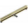 Mexen Flat Wall desagüe lineal de pared 2 en 1 100 cm, dorado - 1530100