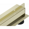Mexen Flat Wall lineaire wandafvoer 2-in-1 110 cm, goud - 1530110
