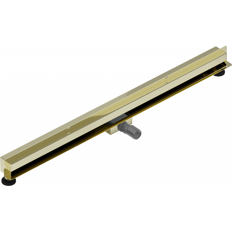 Mexen Flat Wall 2-in-1 Wall Linear Drain 110 cm, Gold - 1530110