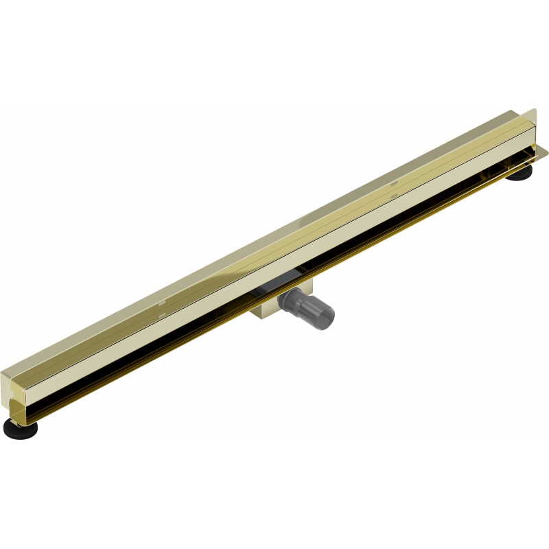 Mexen Flat Wall lineaire wandafvoer 2-in-1 110 cm, goud - 1530110
