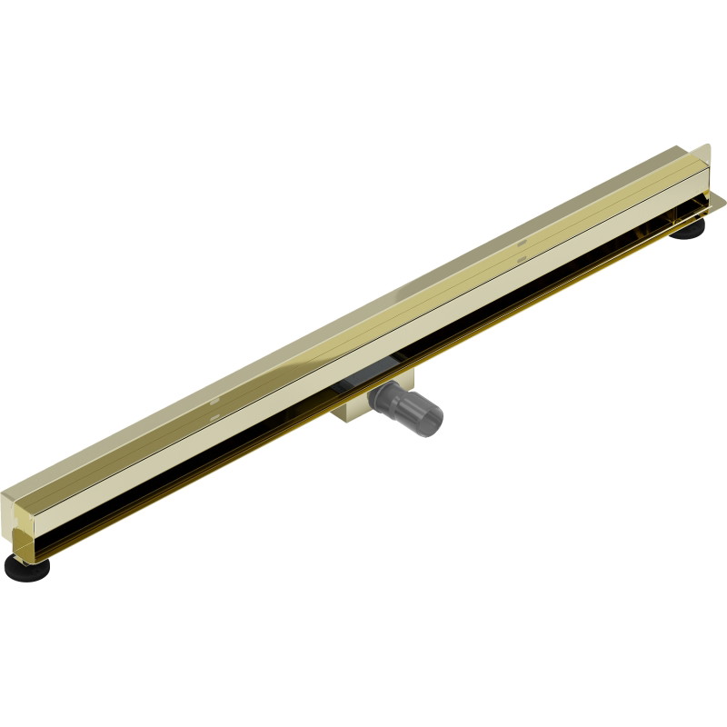 Mexen Flat Wall odpływ liniowy ścienny 2w1 120 cm, złoty - 1530120