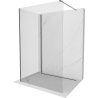 Mexen Kioto Zid za tuš Walk-in 90 x 75 cm, proziran, gun metal - 800-090-212-95-00-075
