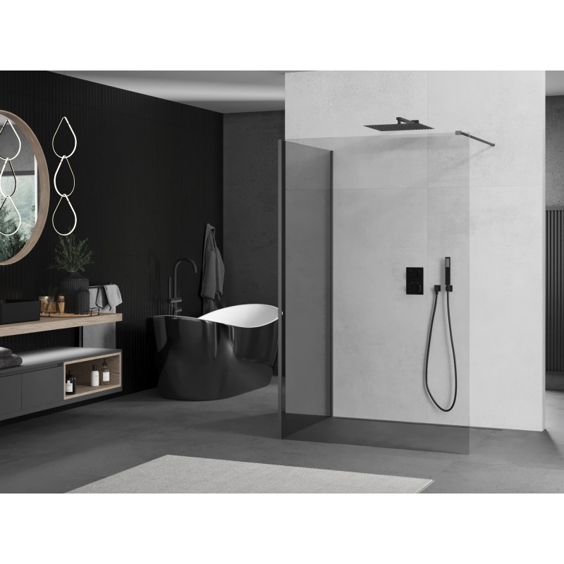 Mexen Kioto dušisein Walk-in 140 x 90 cm, läbipaistev, gun metal - 800-140-212-95-00-090
