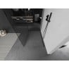 Mexen Kioto paroi de douche Walk-in 130 x 105 cm, transparente, gun metal - 800-130-212-95-00-105