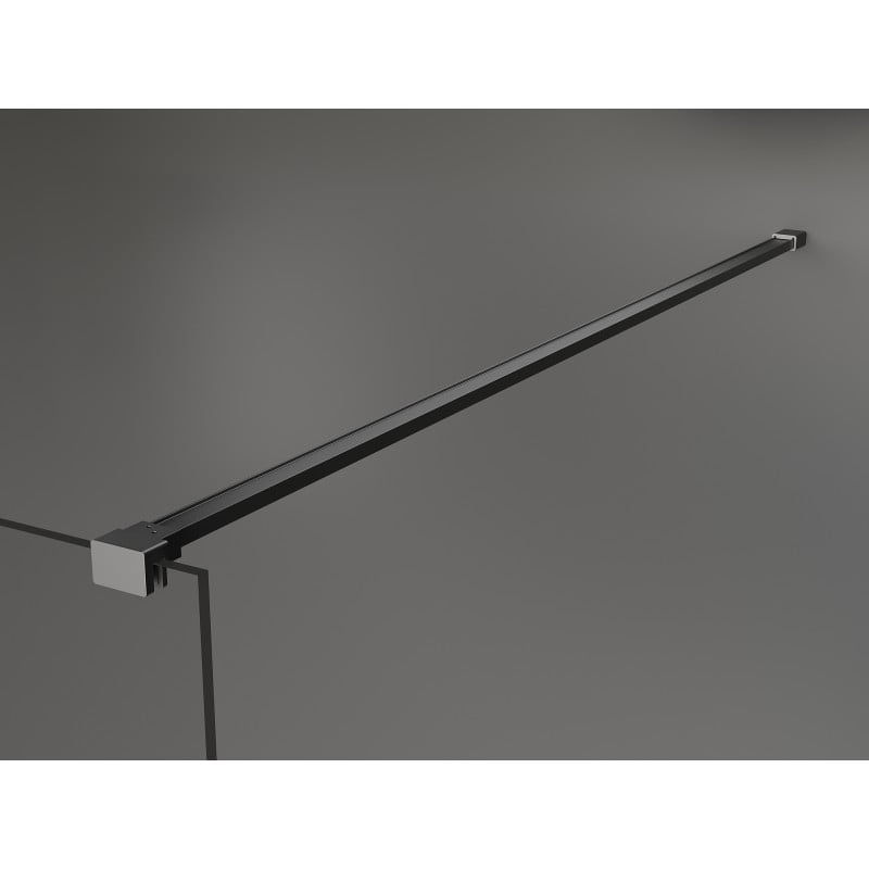 Mexen Kioto Duschwand Walk-in 140 x 105 cm, transparent, Gun Metal - 800-140-212-95-00-105