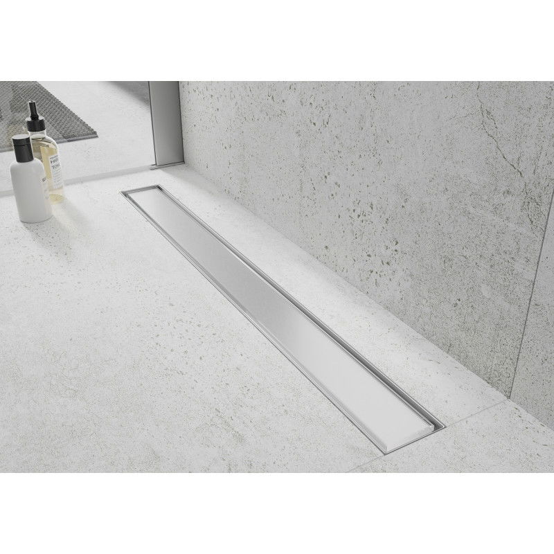 Mexen Flat MGW desagüe lineal 70 cm, vidrio blanco - 1027070-15