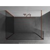 Mexen Kioto dušisein Walk-in 90 x 90 x 30 cm, läbipaistev, roosa kuld - 800-090-090-221-60-00-030