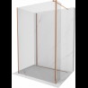 Mexen Kioto ścianka prysznicowa Walk-in 130 x 105 x 30 cm, transparent, różowe złoto - 800-130-105-221-60-00-030