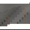 Mexen Kioto Duschwand Walk-in 120 x 70 x 40 cm, transparent, roségold - 800-120-070-221-60-00-040