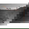Mexen Kioto douchewand Walk-in 135 x 90 x 40 cm, transparant, roze goud - 800-135-090-221-60-00-040