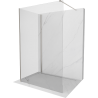 Mexen Kioto douchewand Walk-in 110 x 95 cm, transparant, geborsteld nikkel - 800-110-212-97-00-095