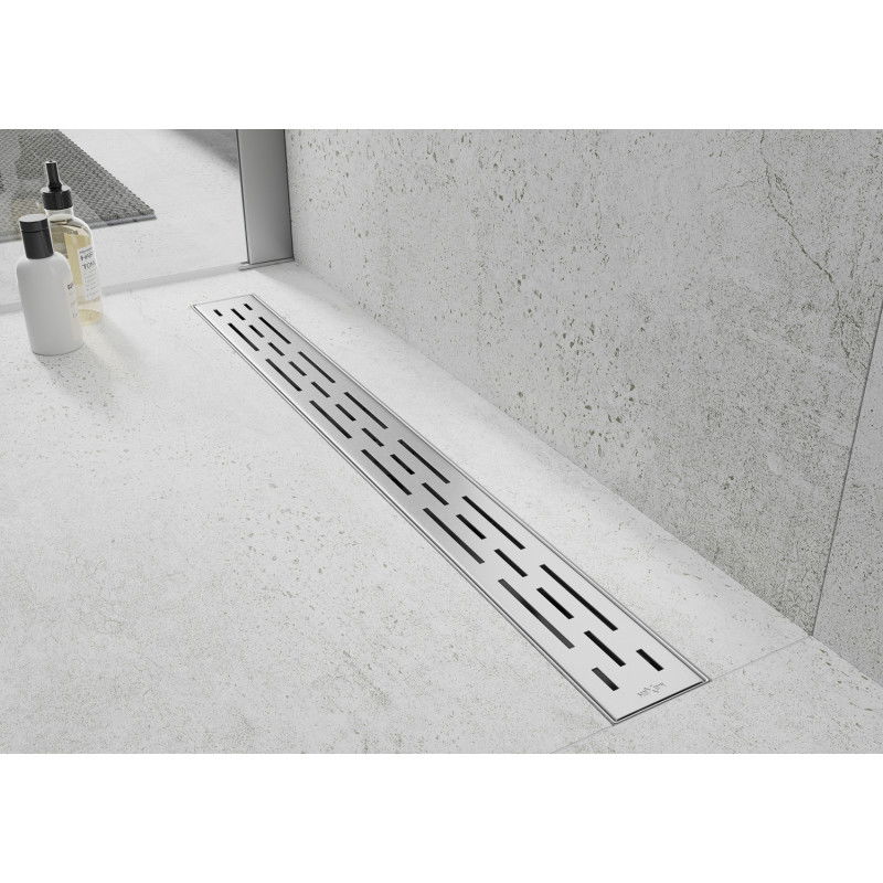 Mexen Flat M01 mascarilla para drenaje lineal 90 cm, inox - 1020090