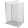 Mexen Kioto dušisein Walk-in 125 x 120 cm, läbipaistev, harjatud nikkel - 800-125-212-97-00-120