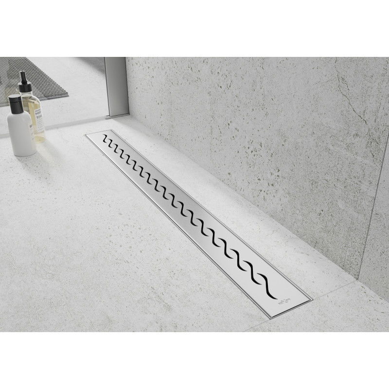 Mexen Flat M18 mascarilla para drenaje lineal 70 cm, inox - 1023070