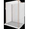 Mexen Kioto ścianka prysznicowa Walk-in 120 x 105 x 30 cm, transparent, miedź szczotkowana - 800-120-105-221-65-00-030