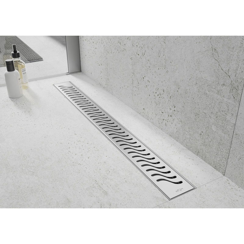 Mexen Flat 360° M09 rotējoša līnijveida noteka 50 cm, inox - 1028050-40