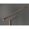 Mexen Kioto dušisein Walk-in 130 x 120 x 30 cm, läbipaistev, harjatud vask - 800-130-120-221-65-00-030