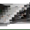 Mexen Kioto Duschwand Walk-in 90 x 85 x 40 cm, transparent, gebürstetes Kupfer - 800-090-085-221-65-00-040