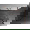 Mexen Kioto douchewand Walk-in 140 x 85 x 40 cm, transparant, geborsteld koper - 800-140-085-221-65-00-040