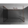 Mexen Kioto dušisein Walk-in 135 x 100 x 40 cm, läbipaistev, harjatud vask - 800-135-100-221-65-00-040