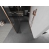Mexen Kioto dušisein Walk-in 135 x 100 x 40 cm, läbipaistev, harjatud vask - 800-135-100-221-65-00-040
