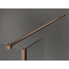 Mexen Kioto dušisein Walk-in 135 x 100 x 40 cm, läbipaistev, harjatud vask - 800-135-100-221-65-00-040